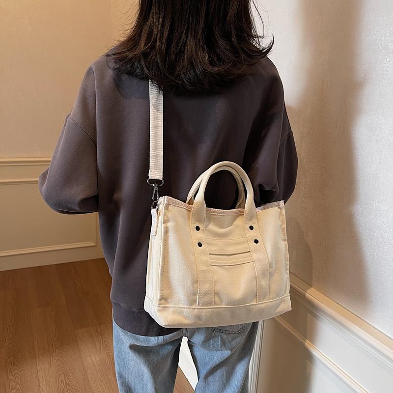 Женские сумки через плечо, холщовые однотонные повседневные сумки-тоут, женские сумки-мессенджеры, брендовые дизайнерские сумки Simplicity Girl'S