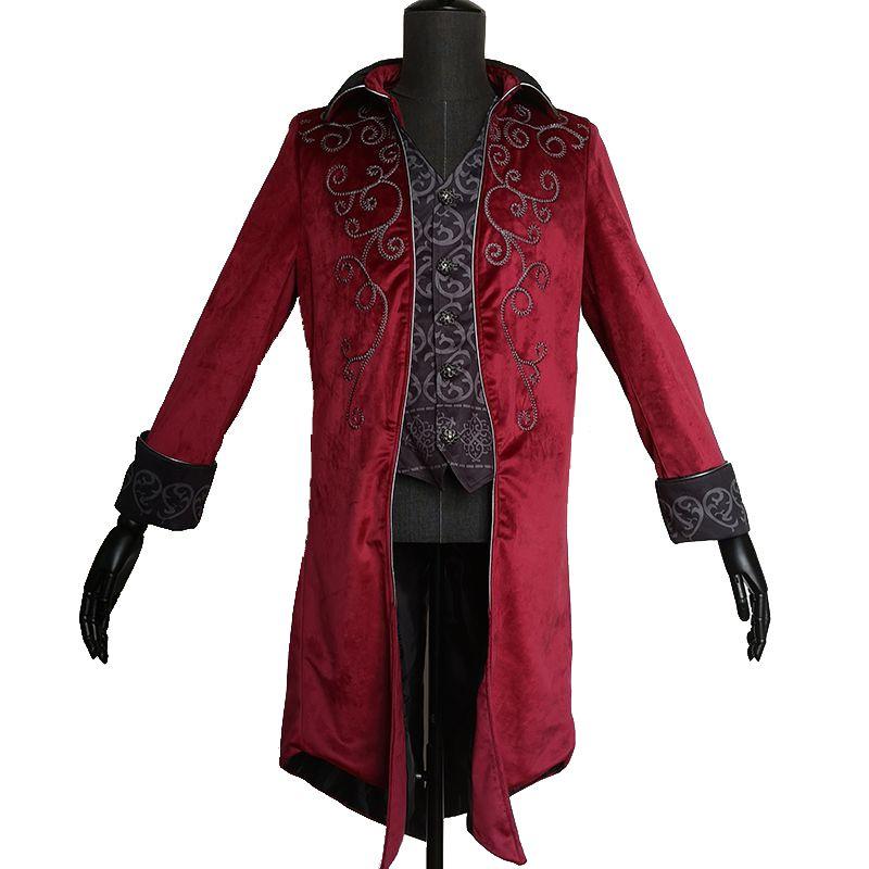 Мужской фрачный пиджак винтажный готический стимпанк униформа костюм для вечеринки верхняя одежда пальто