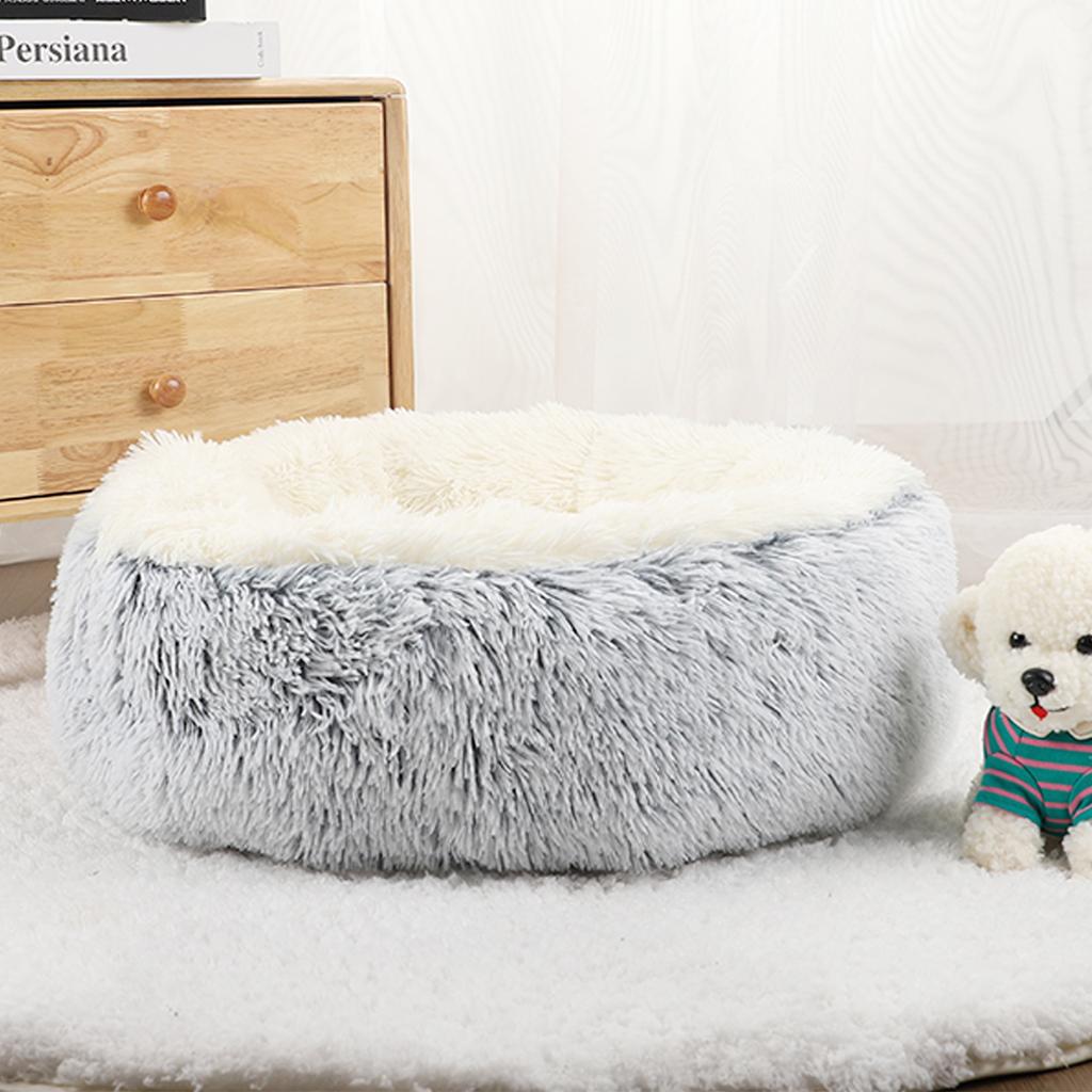 Donut Dog Bed для больших собак Мягкие кровати Круглые аксессуары для домашних животных Маленькая корзина Диванные корзины Большие подушки для домашних животных Коврик для щенков Кошки