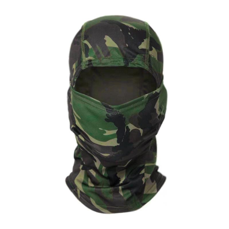 Men's Outdoor Cycling Tactical Camouflage Balaclava Sunscreen Skullcap Helmet Liner
