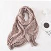 20252025 new plaid scarf women's winter versatile tassel literary soft skin-friendly outer decorative shawl