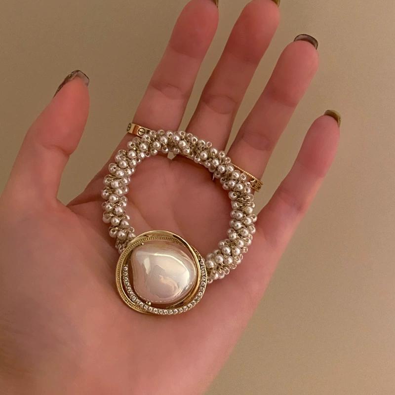 Новые корейские резинки для волос с жемчугом высокого качества для девочек, элегантные заколки для волос, головные уборы, женские аксессуары для волос