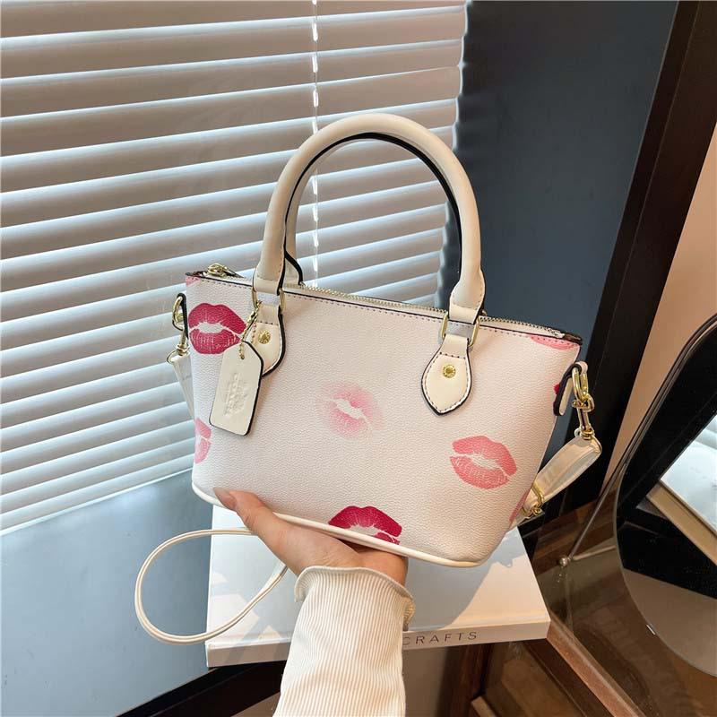 Трендовая женская сумка кроссбоди и тоут на плечо 2025 - Простой принт, текстура ПУ