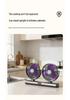 Adjustable Double-Head Fan with Light for Home & Outdoor Use, Multi-functional & Compact