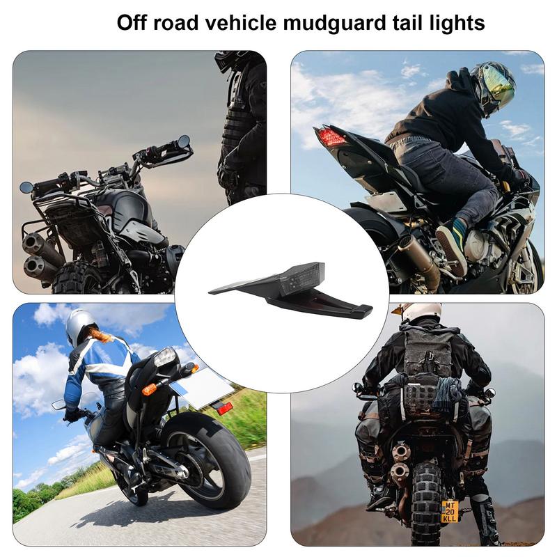 Стоп-сигнал для мотоцикла Dirt Bike Cool LED Мотоциклетные задние фонари, интегрированные с энергосберегающим многофункциональным светом для мотоцикла Dirt Bike