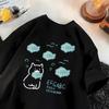 Summer Fashion Cute Little Fish Cat Cartoon Printing Universal Loose Casual Tshirt Simple Short Sleeve Women Tshirt Clothing