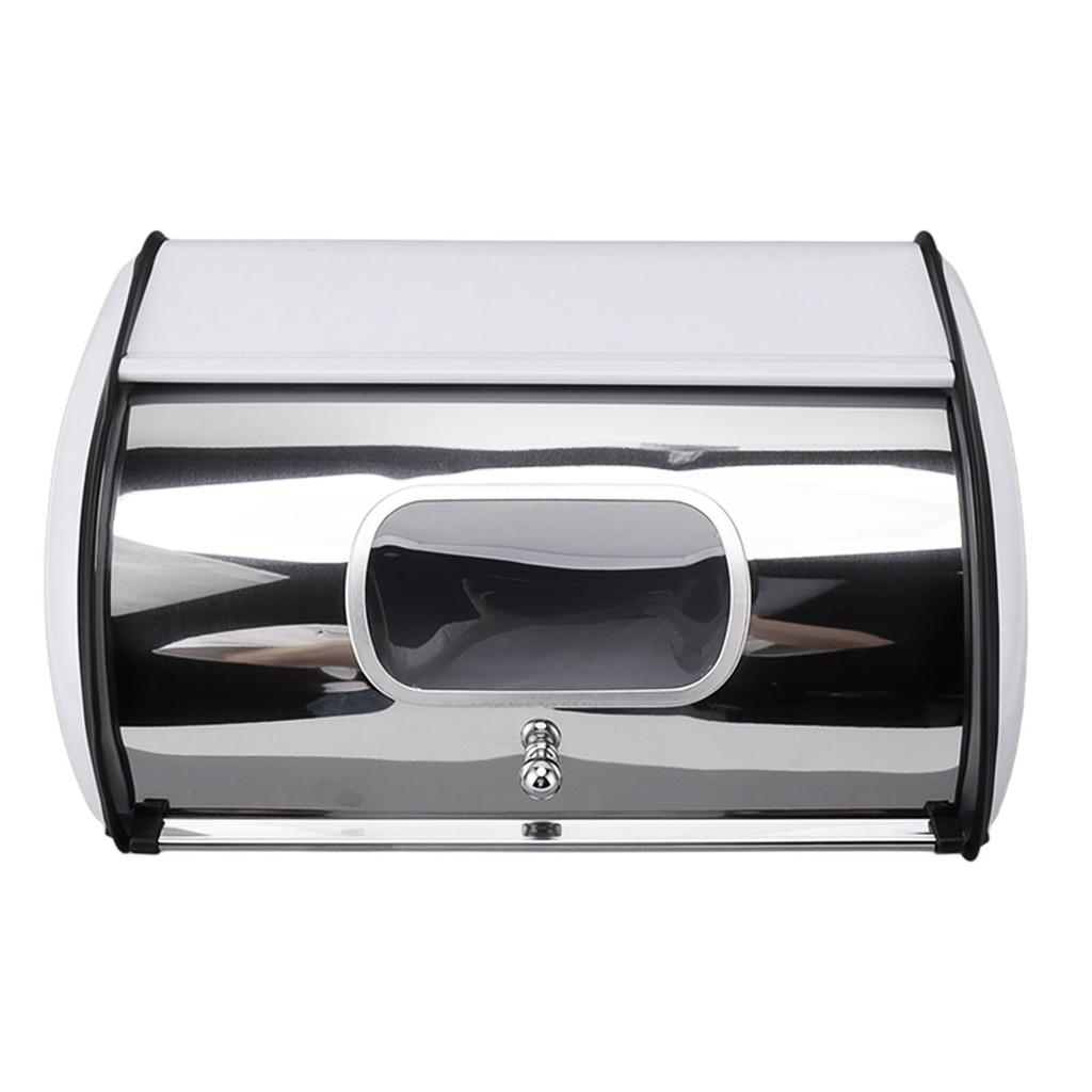 Хлебница Хлебница Хлебница Хлебница Контейнер Для Хранения С Небольшим Окошком Для Кухонной Столешницы Белый