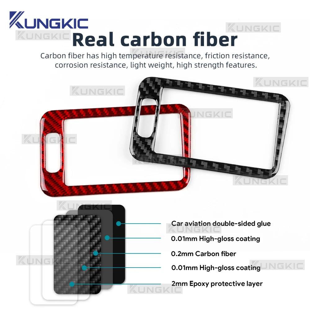For Mercedes Benz SLK R170 1996 1997 1998 1999 2000 2001 2002 2003 Real Soft Carbon Fiber Passenger Air Vent Frame Trim Sticker