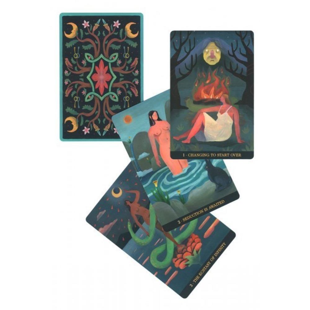 10,4*7,3 см Вдохновляющие карты Wicca Oracle, 36 шт. Карты «Путь к жизни, полной волшебства и духовности».