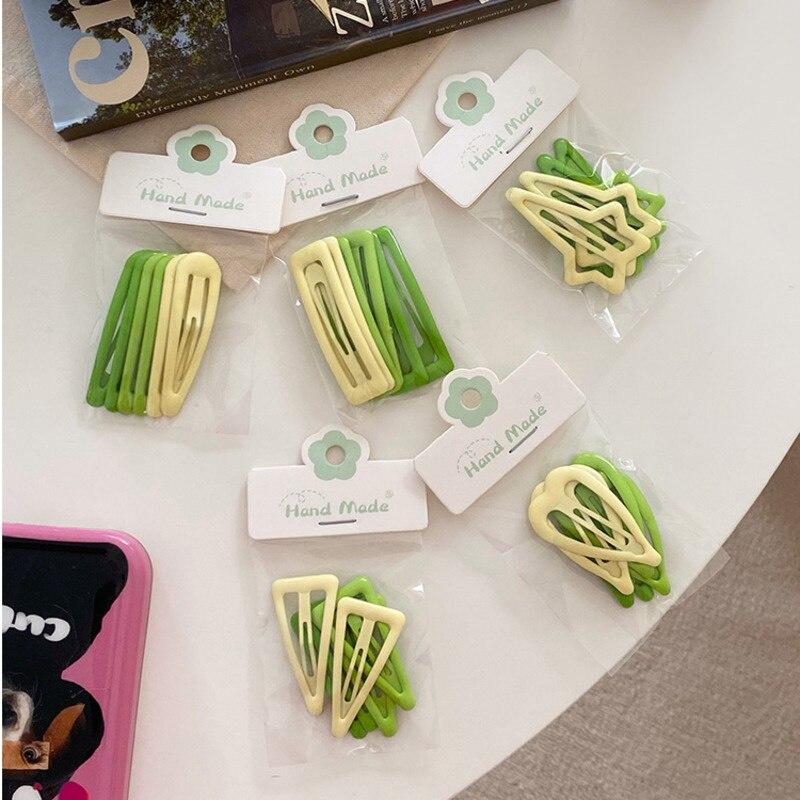 Милые заколки ярких цветов с геометрическим рисунком для девочек, заколки для волос, модные заколки для волос BB, заколки, женские головные уборы, детские аксессуары для волос