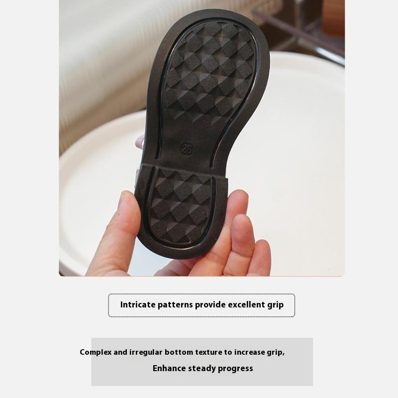 Новая весенне-осенняя модная обувь для девочек с бантом и мягкой кожаной подошвой