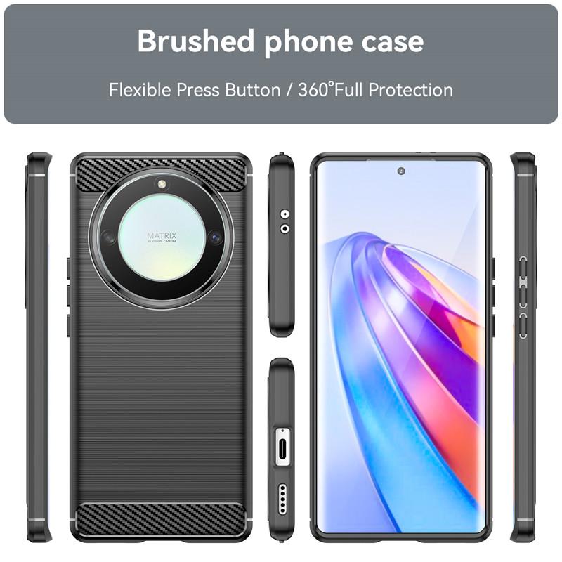 Honor X9A Case For Honor X7A X8A X9A Cover 6.67 Inch Carbon Fiber Shockproof Silicone Protective Bumper For Honor X9A 5G Fundas