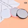 Portable 5X 10X Magnifying Cosmetic Circular Mirror With Two Suction Cups