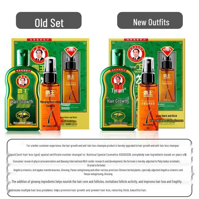 Набор шампуня против выпадения волос и сыворотки для кожи головы