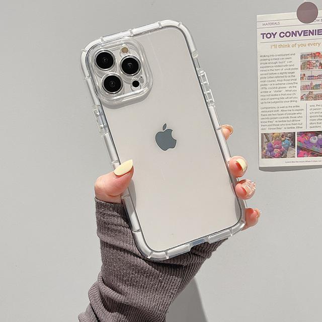 Прозрачный светящийся чехол-бампер для Iphone 14 11 12 13 Pro Max 13pro X Xr Xs противоударный прозрачный силиконовый чехол с воздушным буфером