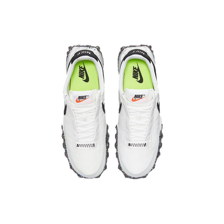 Nike Waffle Racer Crater Белые черные женские кроссовки Summit-White Photon-Dust Dark-Grey CT1983-104