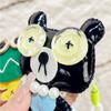 PU Cartoon Keychain Button Eye Dolls Pendant Creative Bag Accessories  Bag/key Decor