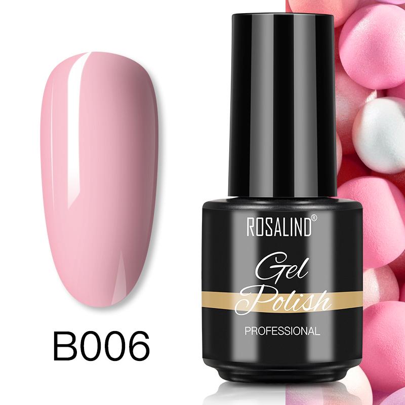 ROSALIND 7ml Soak Off Гель-лак яркий для дизайна ногтей LED / УФ-лампа