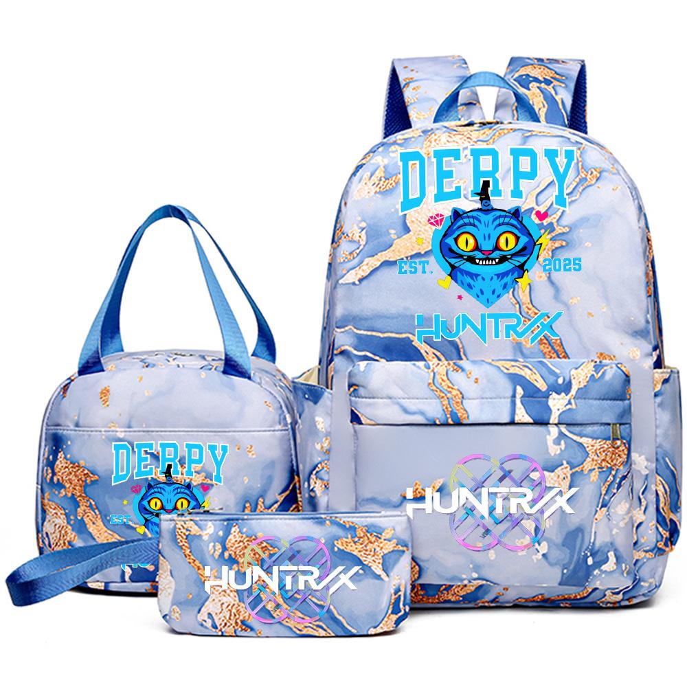 3 шт./комплект Аниме K-pop Пенал с принтом, Сумка-рюкзак с ручкой для Подростка Студента Девочки Мальчика, Водонепроницаемая Дорожная Сумка Mochila