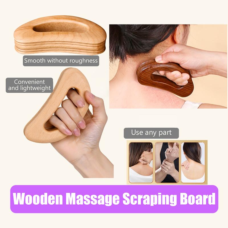 Health Care Slimming Guasha Board Wood Therapy Massage Stick Lymphatic Drainage Massager Scraping For Relaxation And Recover