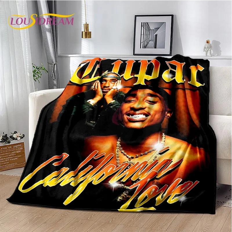 Новый Рэпер Эминем Тупак 2pac Хип-Хоп Музыка Бог Рэпа Плед, Мягкий Плед для Дома Спальни Кровати Дивана Пикника Покрывало для Путешествий 013
