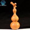 Dragon Head Peach Wood Carved Gourd Handicraft