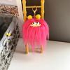 1PC Cartoon Fried Doll Keychain Bag Pendant Popular Fried Hair Funny Sausage Mouth Plush Toy Cute