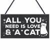 Cute Pet Cat Wooden Hanging Plaque Pendant Tag Vintage Hanger Board Sign Retro Wall Decor Pet Shop Cat House Decoration 20x10cm