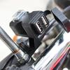 On Off Switch Motorcycle Dual USB Charger ABS Handlebar Mount Moto Charger  Handlebar Mount