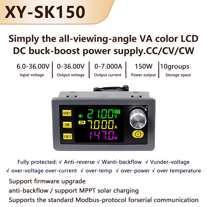 SK60/SK120/SK150 DC Понижающе-повышающий преобразователь CNC Регулируемый Стабилизированный Лабораторный источник питания Модуль постоянного напряжения и тока