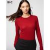 Uniqlo Футболка HeaTTech Cashmere Blend с круглым вырезом и длинным рукавом, очень теплая