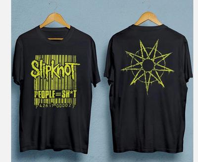 НОВАЯ футболка Slipknot с принтом с обеих сторон, черная, унисекс