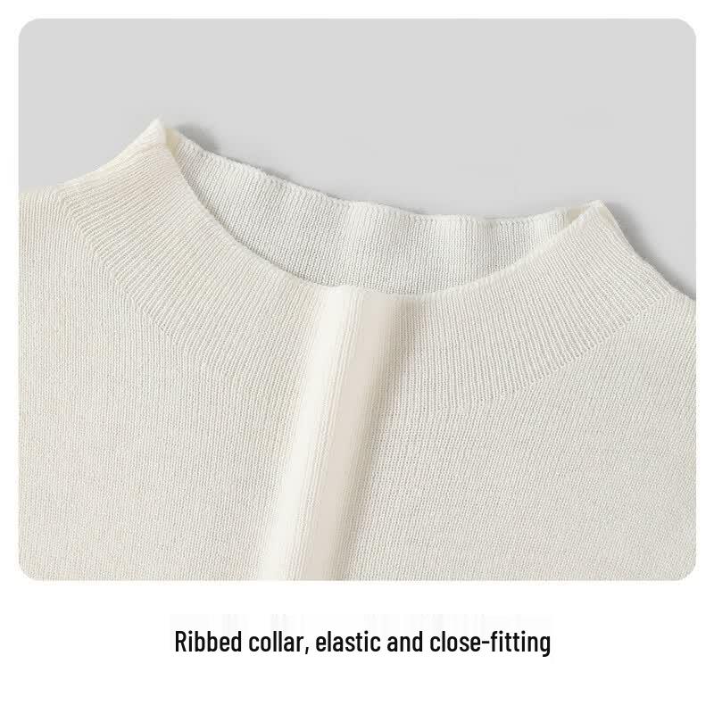 Navigare Girls' Wool Blend Mock Neck Base Layer Sweater