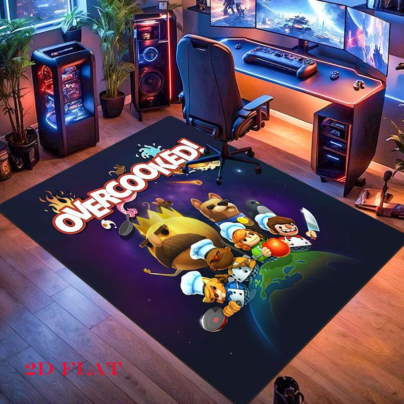 Overcooked Carpet Rug for Living Room Bedroom Home Sofa Decoration,Kids play Nonslip Floor Mat