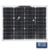 40W Solar Panel Dual USB Charger with 12V/24V PWM Controller 3.3ft Extension Cable20A