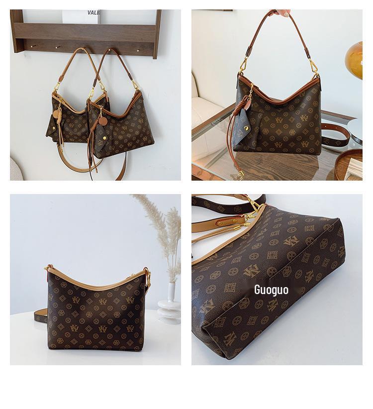 Ретро Классическая Сумка Под Мышку с Монограммой: Европейский и американский стиль