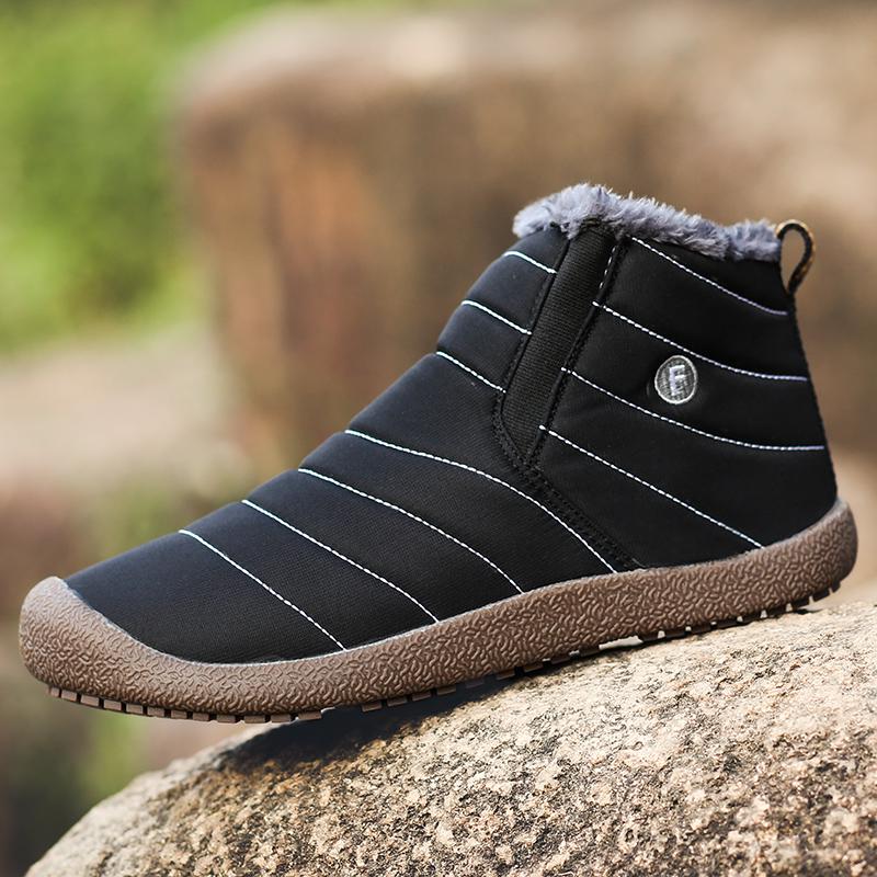 Зимние хлопковые сапоги для мужчин, плюшевые, теплые, меховые, мягкие, мужские, зимние, мужские, ботильоны, зимние, мужские, кроссовки, повседневная мужская обувь, большой размер 48