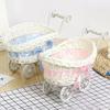 Basket Baby Cart Stroller Woven Decorations Mini Cutie Candy Wicker Storage Serving Toy Fruit