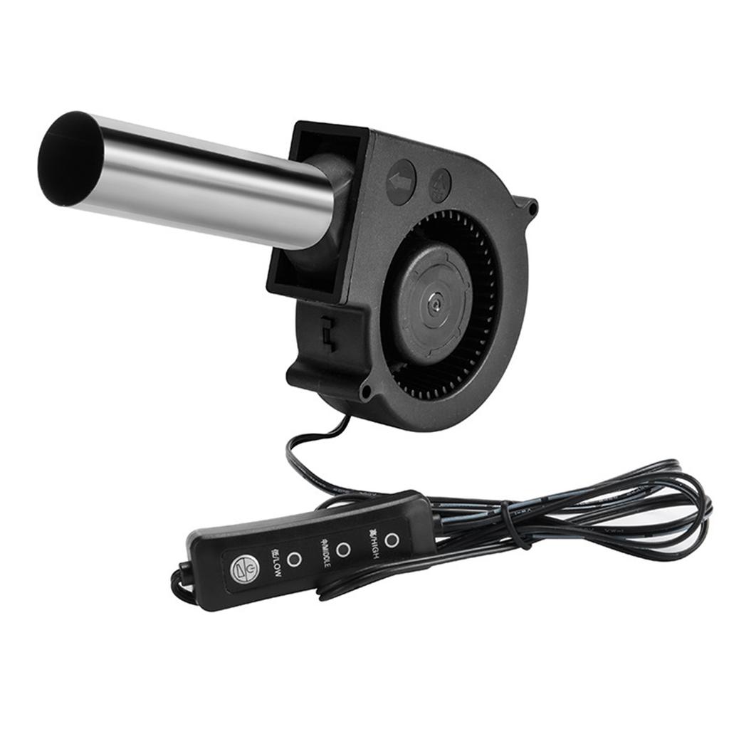 USB-вентилятор 5 В с тремя настройками скорости для кемпинга на открытом воздухе, печи для барбекю и костров, эффективное усиление пламени