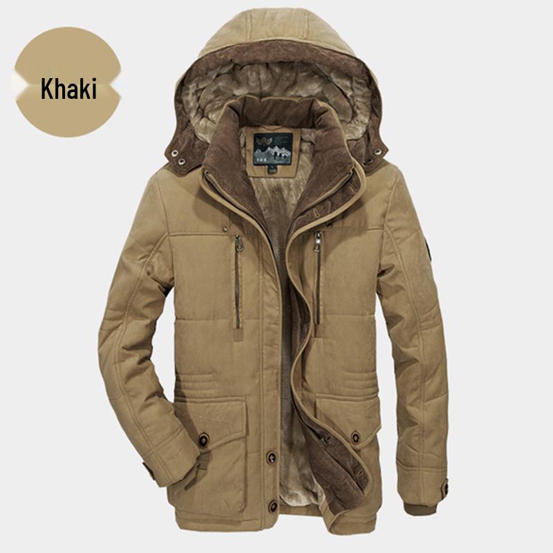 Синяя плюшевая куртка-пуховик с 3D-карманом на молнии, хлопковая, свободного кроя, для молодежи