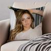 Catchy Pop Canadian Singer TTate McRae Cushion Cover Pillowcase Antidustmite Invisible Zipper Short Plush Sofa Cushion