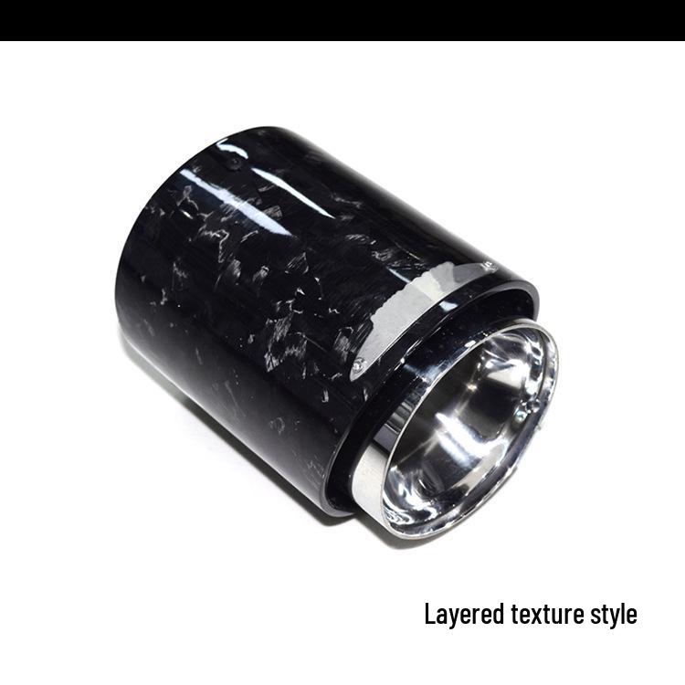 BMW Mini One Cooper JCW Carbon Fiber Exhaust Tailpipe - Black Blue Tip