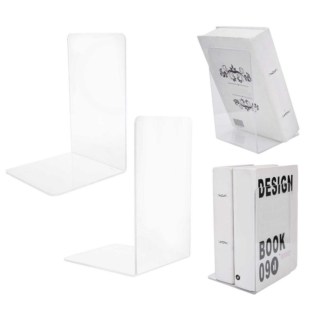 2 шт. акриловый подставка для книг прозрачная полка для книг для книг студенческий настольный накопитель для домашнего офиса