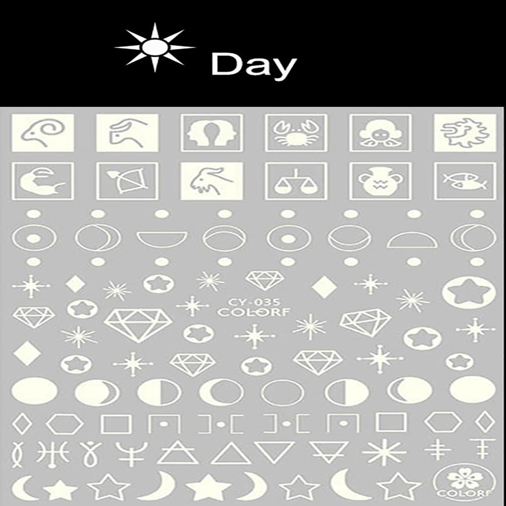 1pcs Fish Scale Nail Sticker Nail Art Adhesive Decals Net Line Geometry Hollow Designs 3D Manicure Decor Wraps Template Sticker