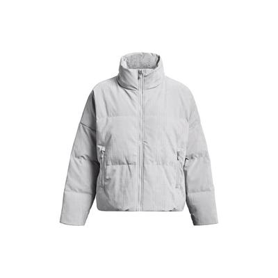 Сплошной цвет для тренировок, спортивный короткий пуховик с воротником-стойкой, женская верхняя одежда, серый 1378859-014