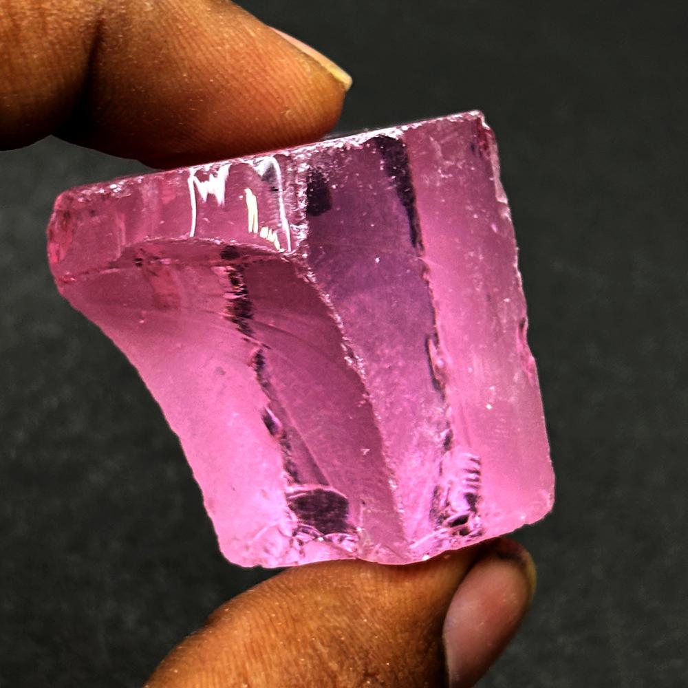 Lab-Created Pink Sapphire Loose Gemstone 208.80 ct Uncut Rough September Birthday Birthstone