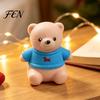 Sensory Fidget Stress Relievers Christmas Tomato Bear Squeeze Toy for Relief, Cute TPR Decompression Home Table Decorations Figure with Festive
