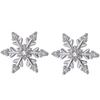 Серьги-гвоздики из стерлингового серебра 925 пробы с цирконием и снежинками для женщин, свадебные рождественские украшения, женские Pendientes Eh061