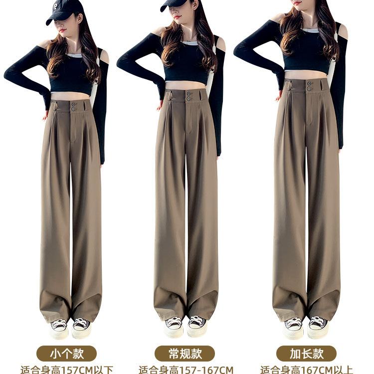 Широкие брюки женские весенние и осенние с высокой талией, облегающие брюки грушевидной формы, узкие прямые брюки, повседневные зимние брюки из бархата