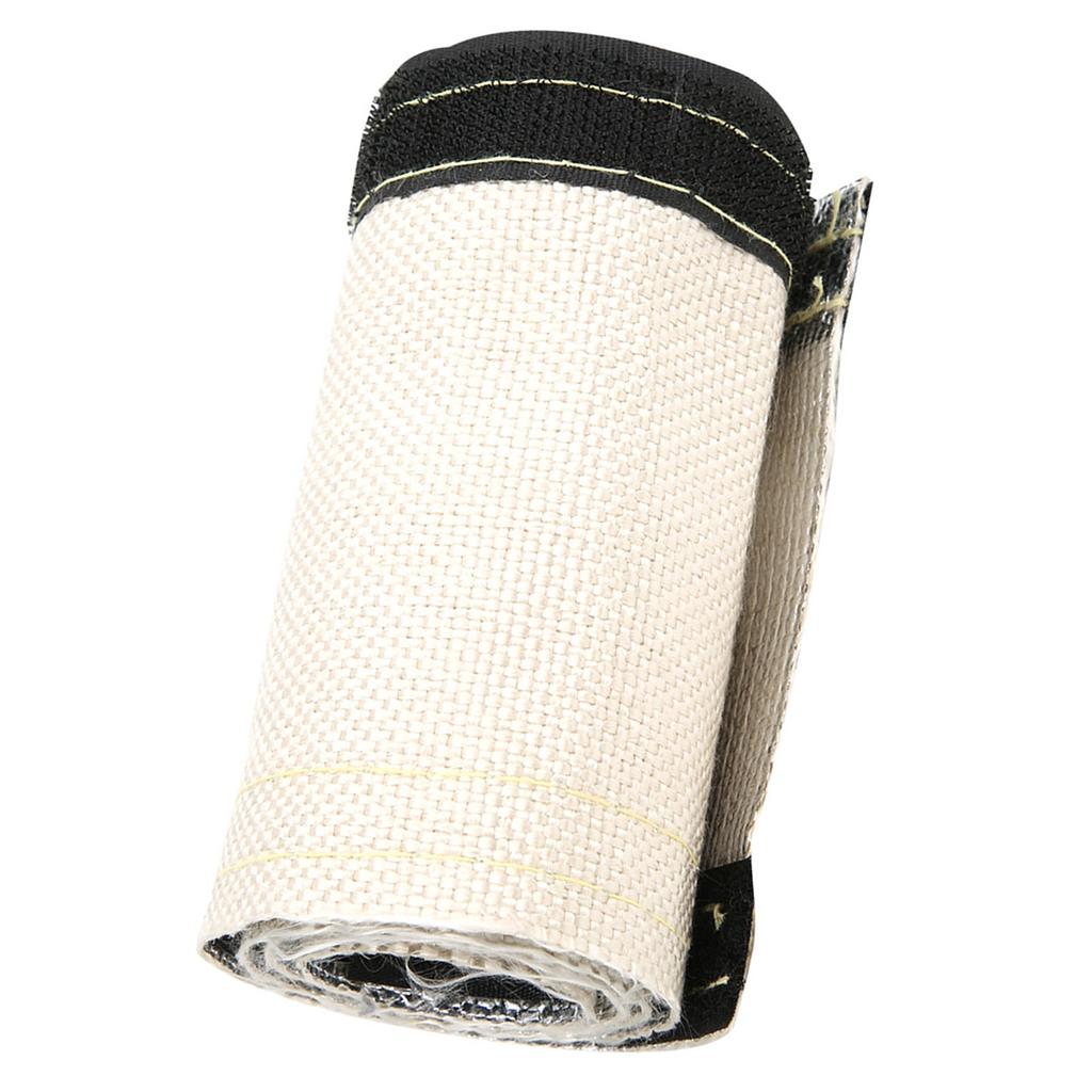 Изолированный чехол для шланга серый белый термозащитный рукав с алюминизированным внешним слоем 600x106мм